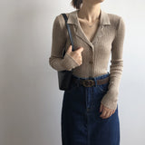 Preppy Aestitic Outfits Long Sleeve Bottoming Shirt