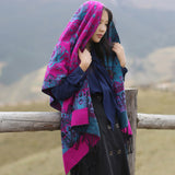 Beth Dutton Outfits Ethnic Style Cape and Shawl Cloak Scarf Inverness