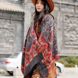 Beth Dutton Outfits Ethnic Style Cape and Shawl Cloak Scarf Inverness