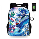 Shadow Backpack Sonic Computer Backpack for Primary and Secondary School Students