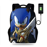 Shadow Backpack Sonic Computer Backpack for Primary and Secondary School Students