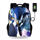 Shadow Backpack Sonic Computer Backpack for Primary and Secondary School Students