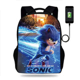 Shadow Backpack Sonic Computer Backpack for Primary and Secondary School Students