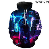 John Wick Keanu Hoodie 3D Printed John Wick3 Hooded Fashion Sweater