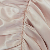 Mariah Carey Dress Tube Top Pleated Dress Temperament Sexy Skirt Fishbone Khaki Shoulder Dress