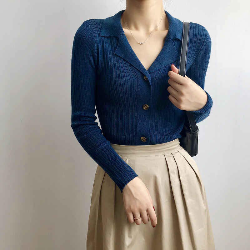 Preppy Aestitic Outfits Long Sleeve Bottoming Shirt