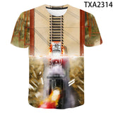 Back to the Future Costume round Neck T-shirt Summer Printed Men and Women Fashion Casual