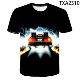 Back to the Future Costume round Neck T-shirt Summer Printed Men and Women Fashion Casual