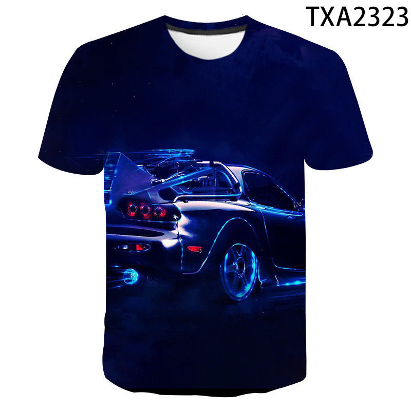Back to the Future Costume round Neck T-shirt Summer Printed Men and Women Fashion Casual