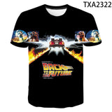 Back to the Future Costume round Neck T-shirt Summer Printed Men and Women Fashion Casual