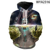 Back to the Future Costume Spring and Autumn Printed Men's and Women's Hoodies Sweatshirt