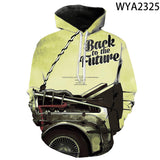 Back to the Future Costume Spring and Autumn Printed Men's and Women's Hoodies Sweatshirt