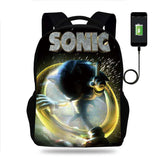 Shadow Backpack Sonic Computer Backpack for Primary and Secondary School Students
