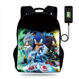 Shadow Backpack Sonic Computer Backpack for Primary and Secondary School Students