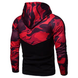 Tactics Style Men Sweatshirts & Hoodies Sports Fitness Men Slim-Fit Hood Camouflage Sweater