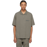 Essentials Polo Shirt Foot of God Essentials Fog Double Line Stand Collar