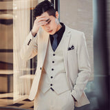 Casual Groom Attire Tuxedo Suits for Men Business Men Suit Men's Suit Set Autumn and Winter