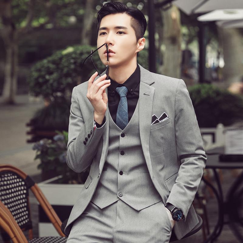 Casual Groom Attire Tuxedo Suits for Men Business Men Suit Men's Suit Set Autumn and Winter