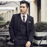 Casual Groom Attire Tuxedo Suits for Men Business Men Suit Men's Suit Set Autumn and Winter