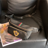 Lulu Belt Bags Fashion Crossbody Wide Shoulder Striped Crossbody