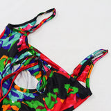 Women Summer Dresses Midaxi Dress  Sexy Print Backless Long Dress Dress