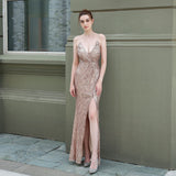Sequin Evening Dress Sequined Fishtail Formal Dress