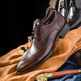Indo Western Shoes Brogue Men's Shoes British Leather Shoes Men's Shoes Carved Men's Casual Shoes Leather Shoes
