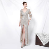 Sequin Evening Dress Sequined Queen Fishtail Evening Gown