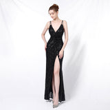 Sequin Evening Dress Sequined Fishtail Formal Dress