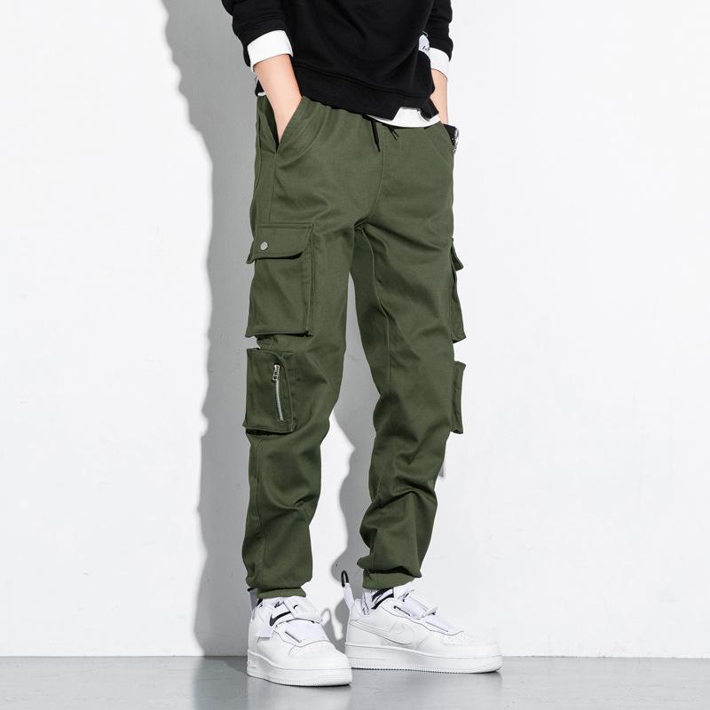 Relaxed Tapered Jean Corset Denim Baggy Cargo Pants for Men Autumn and WinterTappered Trousers Cropped Casual Pants