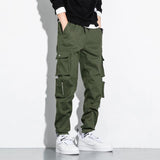 Relaxed Tapered Jean Corset Denim Baggy Cargo Pants for Men Autumn and WinterTappered Trousers Cropped Casual Pants