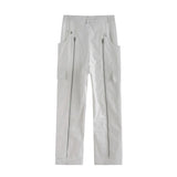 Men's Stitching Multi-Pocket Cargo Pants Men's plus Size Retro Sports Casual Street Personality Straight-Leg Pants Men Pants