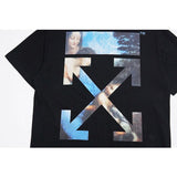 Off White T Shirt  Arrow Men's ShortSleeved Tshirt Large Size Casual Fashion Men's Clothing Owt