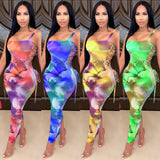 Abstract Bodycon Dress Sexy Mesh See-through Suspender Dress Long Dress