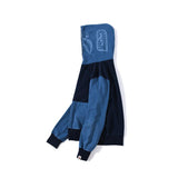 Shark Print Hoodie Stitching Denim Color Sweater Zipper Hoodie Coat