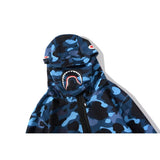Shark Print Hoodie Men's Clothing Youth Fashion Brand Camouflage Shark Print