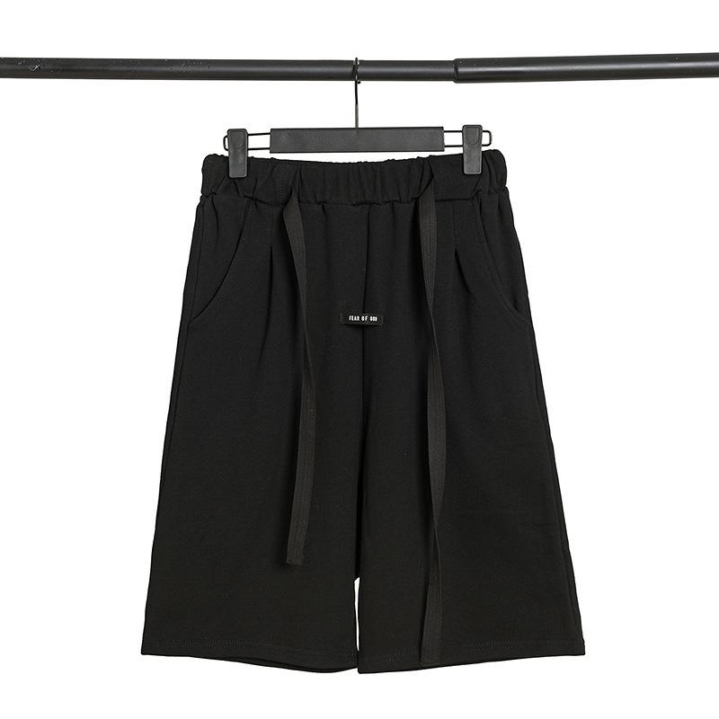 Fog Short Loose Warrior Sports Ribbon Middle Pants Men and Women Beach Pants Fear Of God