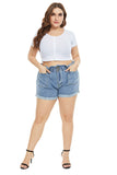 Women Plus Size Jeans Fashion Casual Denim Shorts