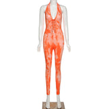 Spring New Women's Clothing Sexy Lace-up Low-Cut Tight-Fitting Jumpsuit