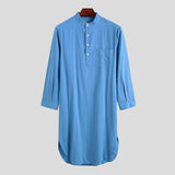 Mens Thobes Muslim Men's Nightgown Robe