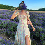 Bella Hadid Dress French Dress Summer Floral Dress