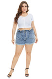 Women Plus Size Jeans Fashion Casual Denim Shorts