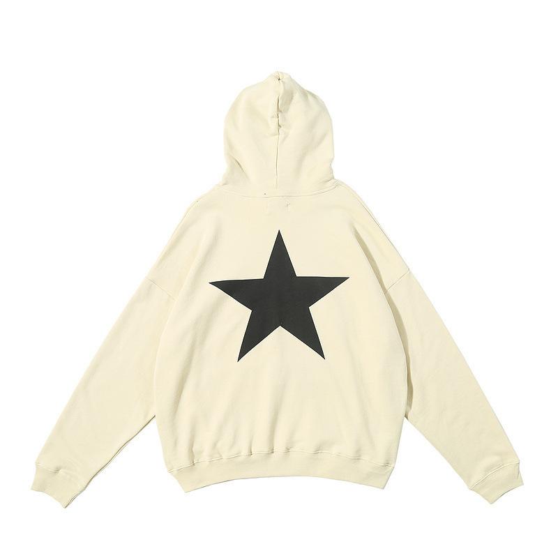 Fog T Shirt Autumn and Winter FivePointed Star Simple AllMatch Letters Printed Printed Sweater Fear Of God