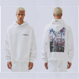 Fog Hoodie Floral Sweatshirt Hoodie Male and Female Large Size Retro Sports Fear Of God essential