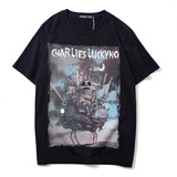 Charlie Luciano T Shirt Dark Fairy Tale Series Devil Castle Pure Cotton Loose Couple