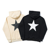Fog T Shirt Autumn and Winter FivePointed Star Simple AllMatch Letters Printed Printed Sweater Fear Of God