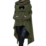 Halloween Costumes Autumn and Winter Halloween Amuck Printed Hooded Mid-Length Sweatshirt Skirt