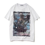 Charlie Luciano T Shirt Dark Fairy Tale Series Devil Castle Pure Cotton Loose Couple