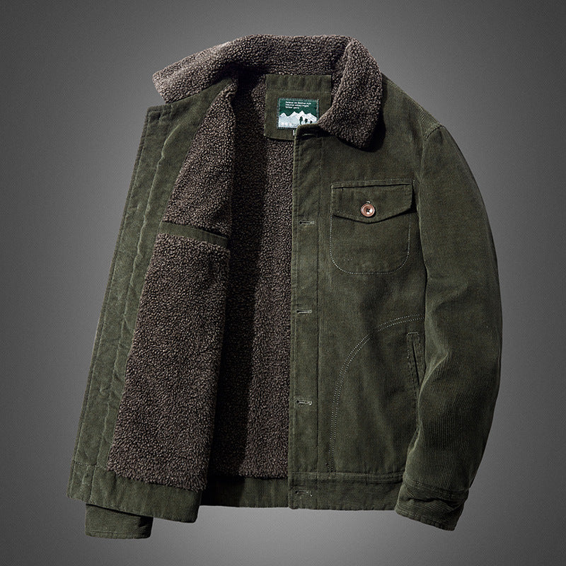 Bane Coat Cotton Coat Corduroy Fur Collar