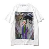 Charlie Luciano T Shirt Dark Fairy Tale Series Clown Pure Cotton Loose Couple